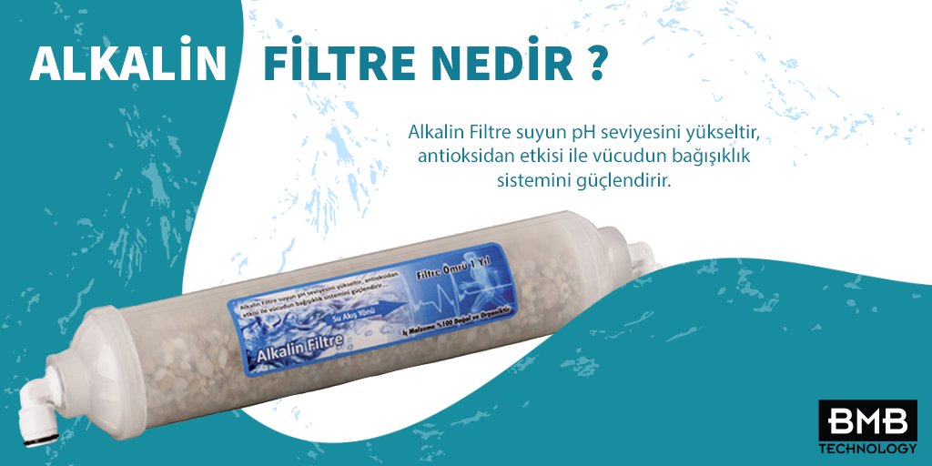 BMBsuAritma's tweet image. #alkalinfiltre Kalsiyum, Magnezyum, Sodyum, Potasyum gibi toplam 10 çeşit mineralden oluşup suyunuza doğal anyon ve katyon minerallleri katarken, 7,5 - 8,5 pH seviyesine yükseltir.
#alkalinewaterfilter #bmbsuarıtma #içmesuyu