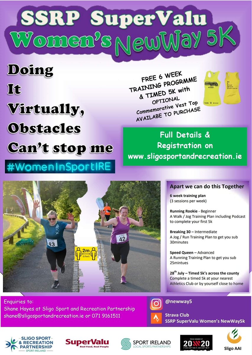Sligo Sports and Recreation Partnership women's 5k <a href="/SSRPSligo/">Sligo Sport and Recreation Partnership</a>
