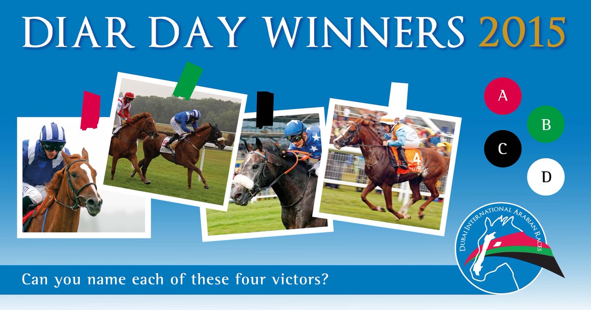 Further in the past... #DIARdaywinners.
Today: #DIARday2015. Can you name them all?
#ArabianRacing