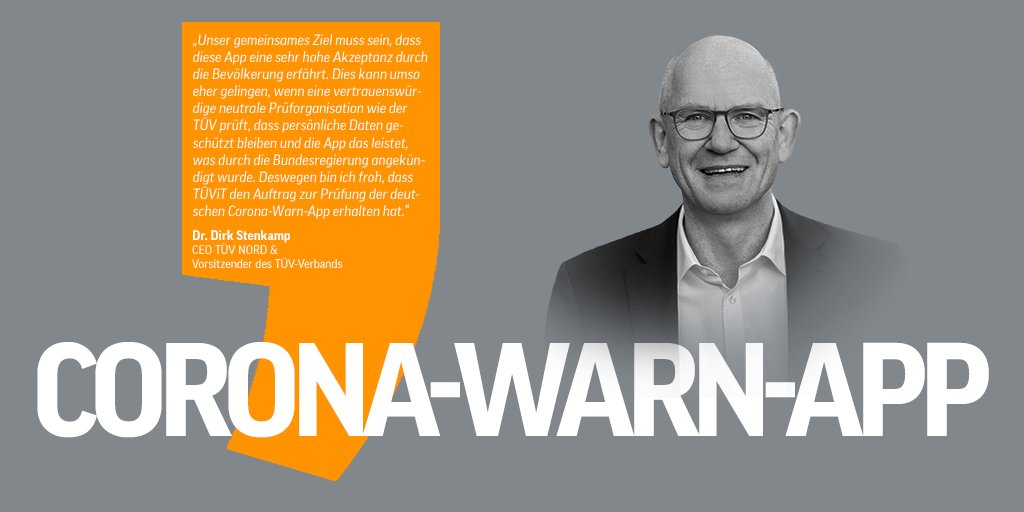 tuevnord's tweet photo. #tracingapp: @TUV_IT ist vom Bundesamt für Sicherheit in der #Informationstechnik (#BSI) offiziell damit betraut worden, die #CoronaWarnApp auf #ITSicherheit und die Einhaltung des #Datenschutzes zu prüfen. Weitere Informationen finden Sie hier: https://t.co/OB5Y5J9tQQ https://t.co/M24HQYx6CT