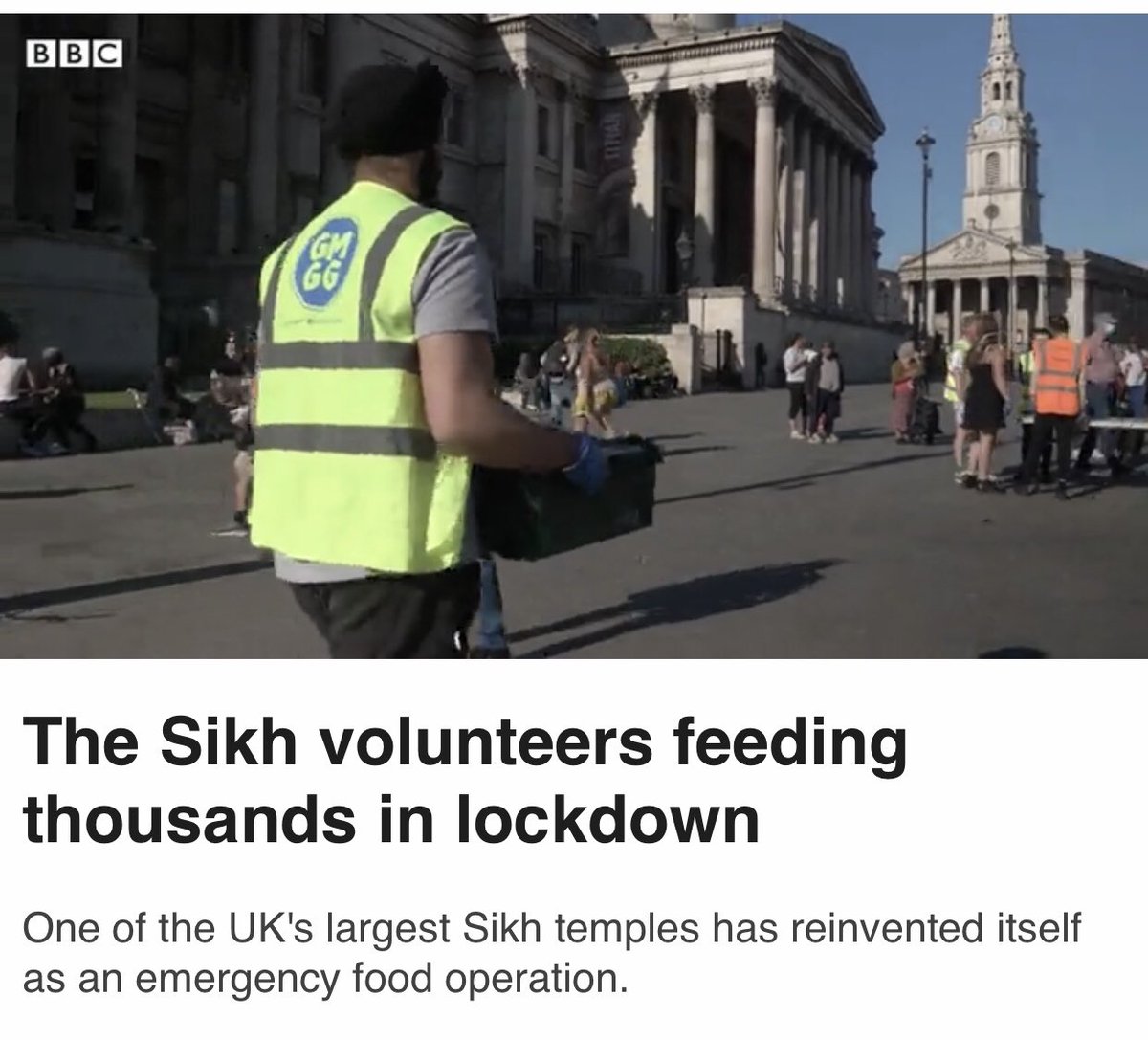 “…until our resources are completely finished we’re going to carry on.” 🙏 As featured on @BBCNews today and BBC online - bbc.co.uk/news/uk-529668… ⠀ #COVID__19 #Sikh #volunteers #BBC