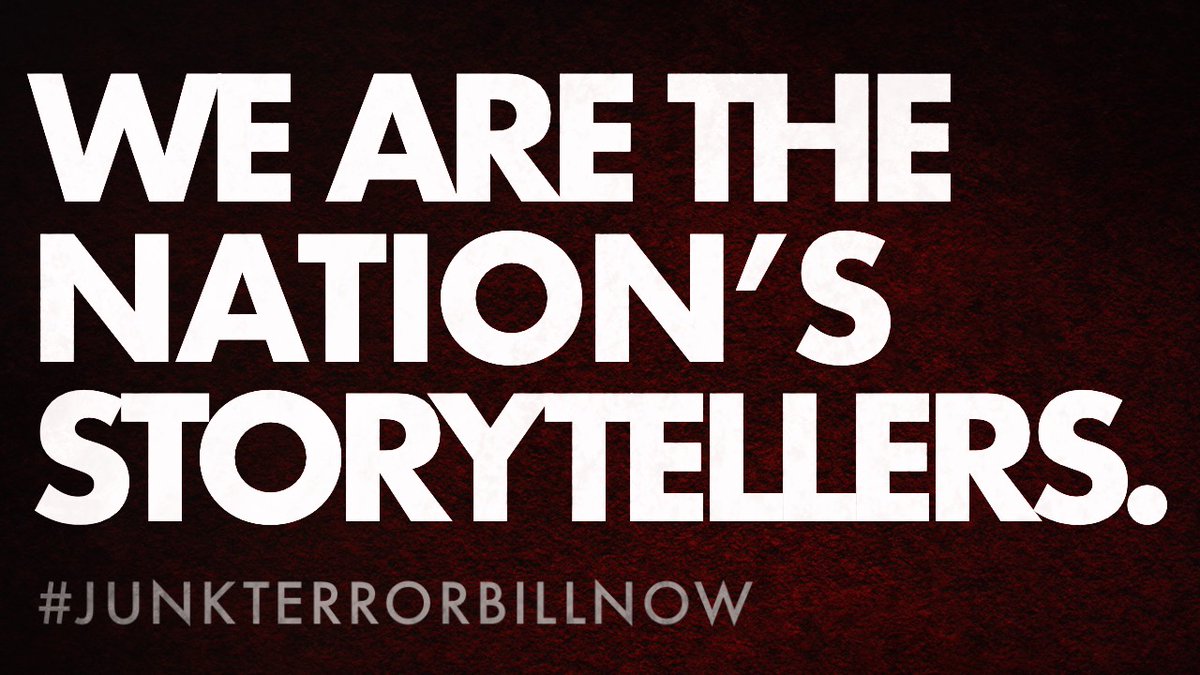 We are this nation’s #storytellers. 
We are watching, and we will act! 
Fellow artists, creatives, cultural workers: 
read, sign the joint statement of our community vs HB 6875/ #AntiTerrorismBill: bit.ly/WeAreStorytell… 

#DissentIsDuty #ArtistsFightBack #JunkTerrorBillNow