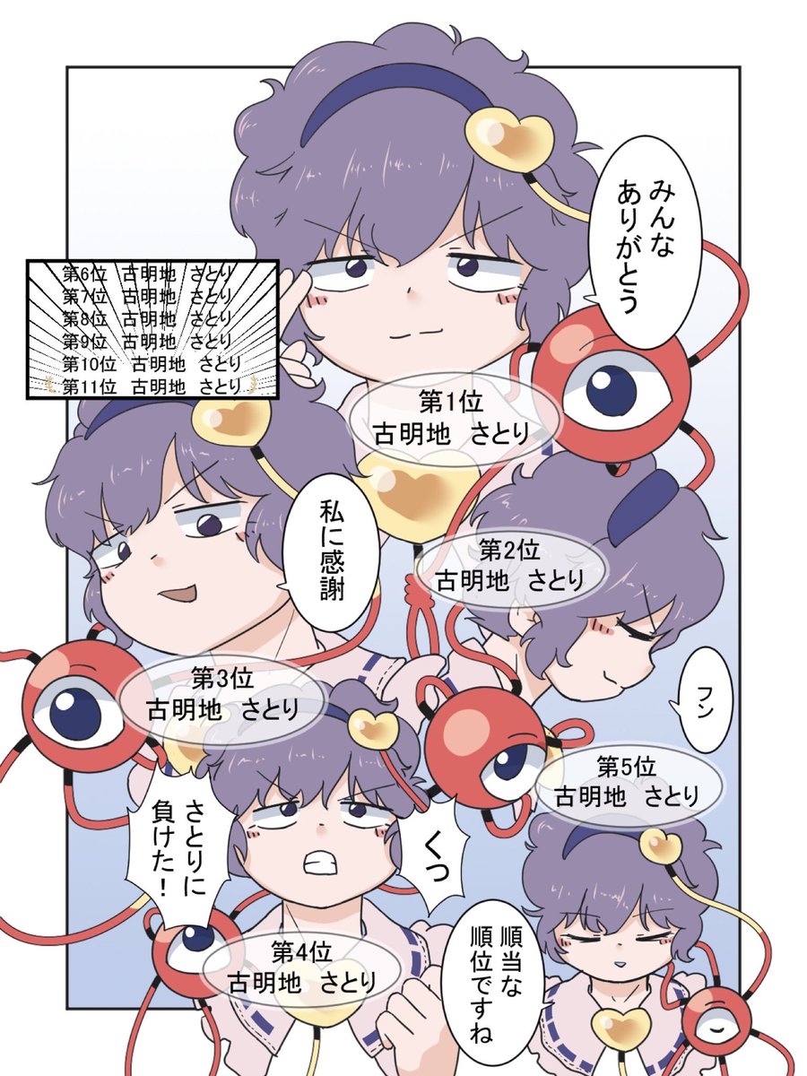 かんたく Toho Vote16 古明地さとりに清き一票を