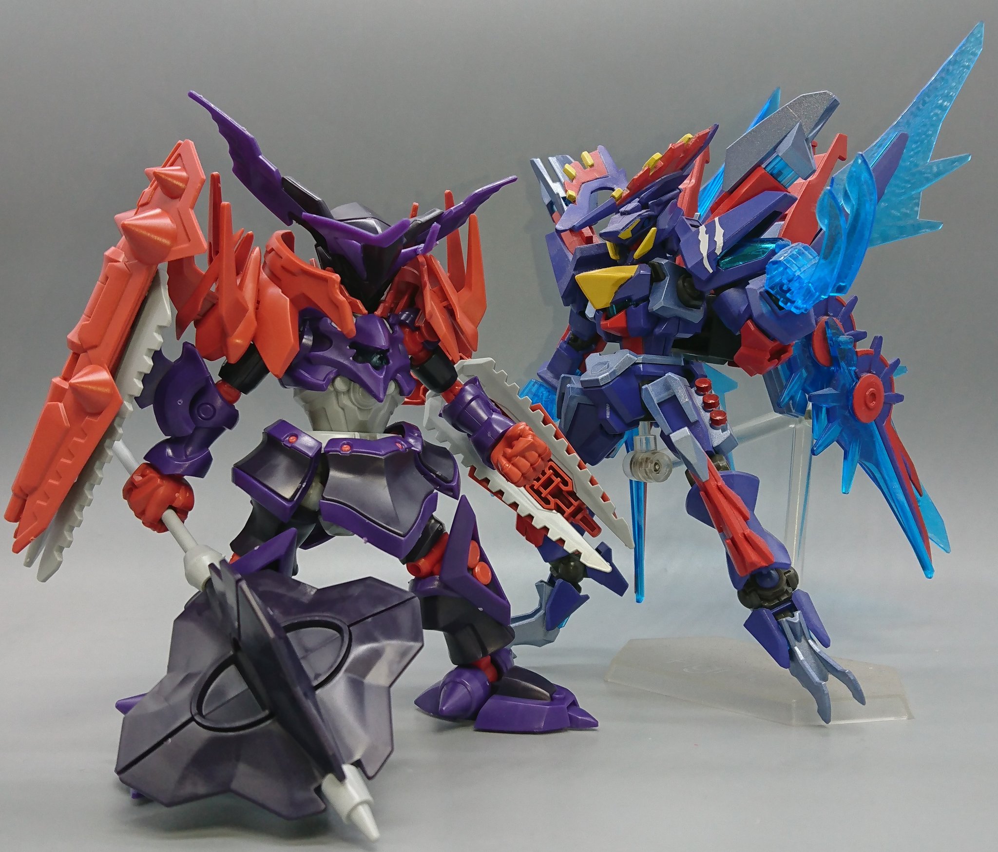 LBX アキレス & エンペラー ダンボール戦機 LBXアキレスVモード vs LBXジ・エンペラー