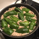 嫁が作った料理が…最高に頭の悪いピーマンの肉詰め（？）!