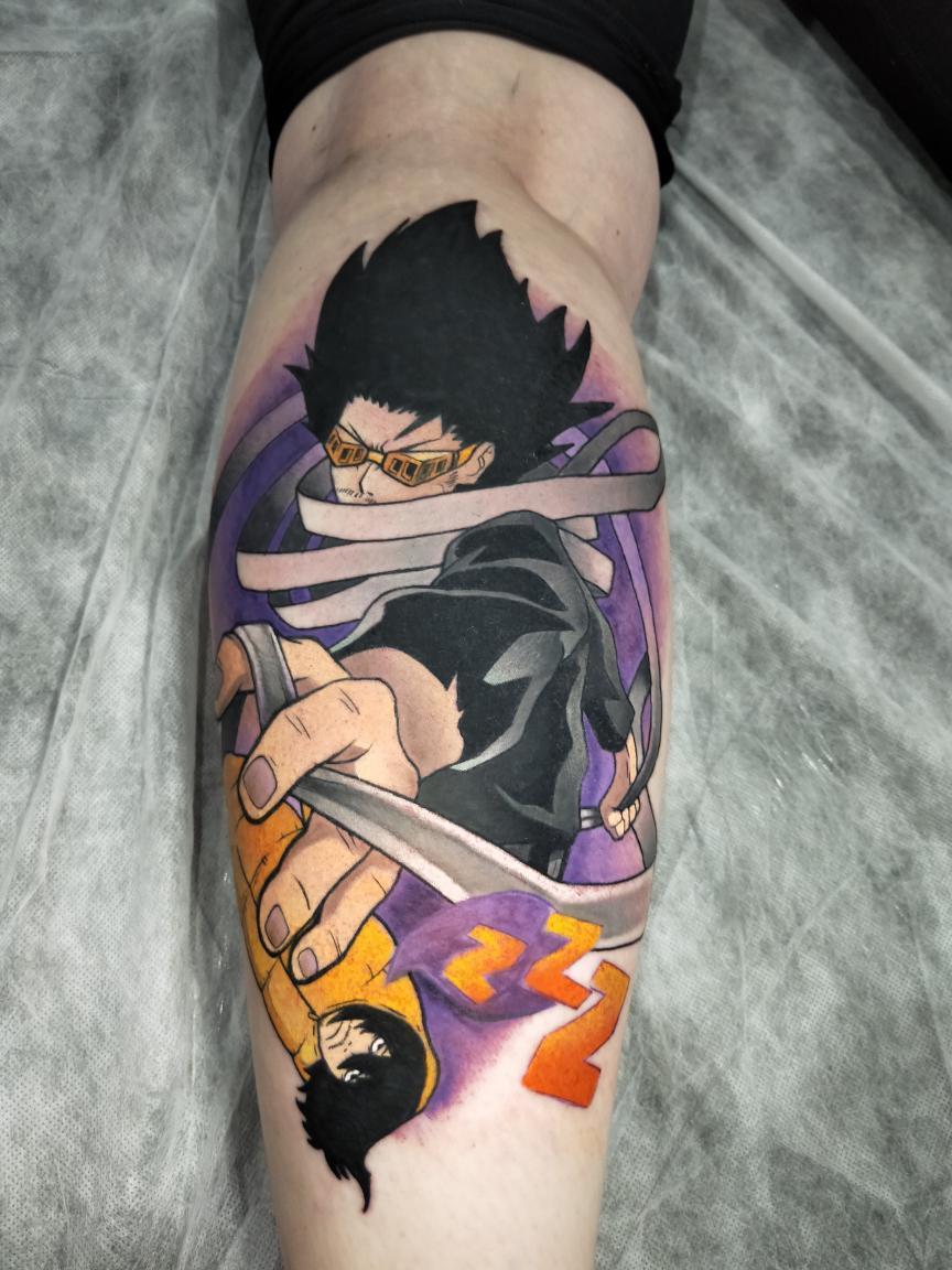 CaptainMegan_'s tweet photo. Finally got my Aizawa tattoo and I'm absolutely in love with it!! ๐๐ @ChrisWehkamp @FUNimation @Madman #mha #aizawa #MyHeroAcademia #bnha #BokuNoHeroAcademia #aizawatattoo #tattoo #anime #animetattoo https://t.co/VOG7M3RTPI