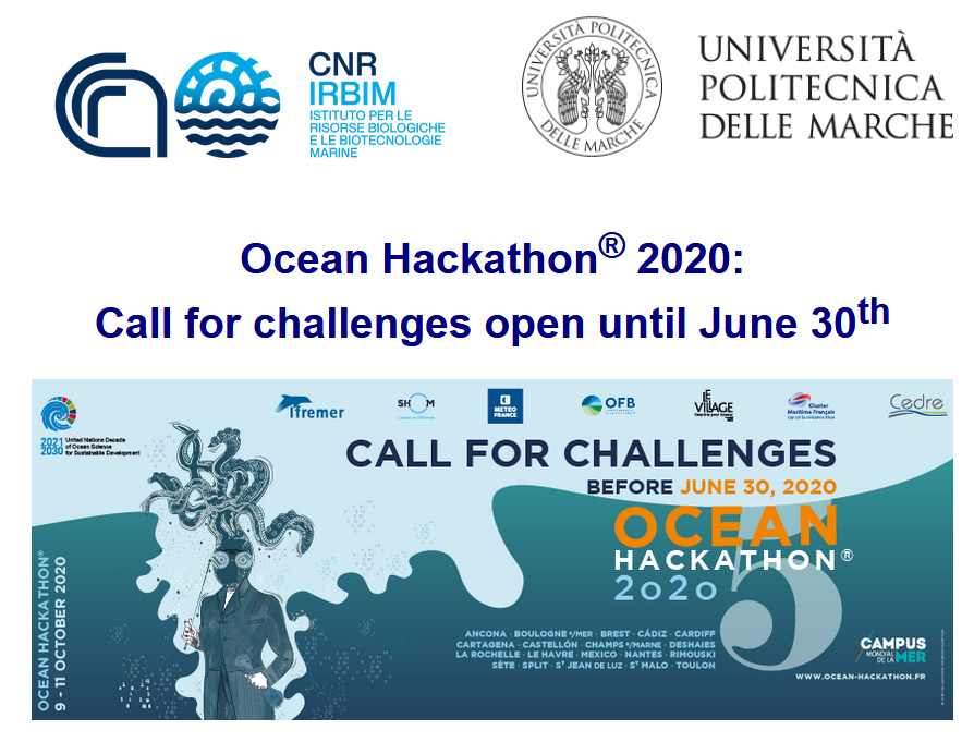 OceanHackIT's tweet photo. You have a simple idea coming from a need of sea users? You have a more mature project that needs a boost or special expertise? Submit your challenge
https://t.co/kGUH9LvE81
#hackathon #ocean #marinelife https://t.co/Ee8Hob3Nf0