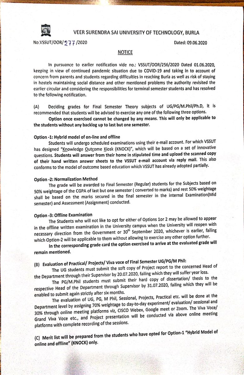 Sonak_H2O's tweet photo. Kudos to all final year guys!You and your tweets made it possible. Thank you VSSUT authorities for such a sensible decision. Much appreciated. #vssut_exams #Odisha_students_against_exams #we_made_it
@GovernorOdisha https://t.co/ZtIbby3UeZ