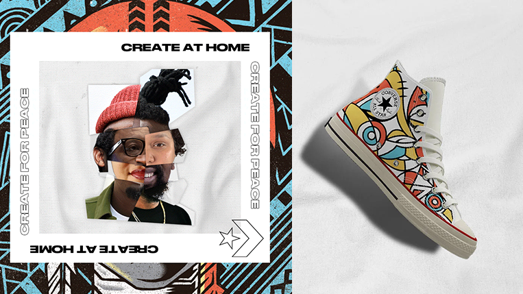YOMZANSI's tweet image. Converse collaborates with local artists to custom design the Chuck Taylor All Star for #CreateAtHome (link: bit.ly/2XJZxag)