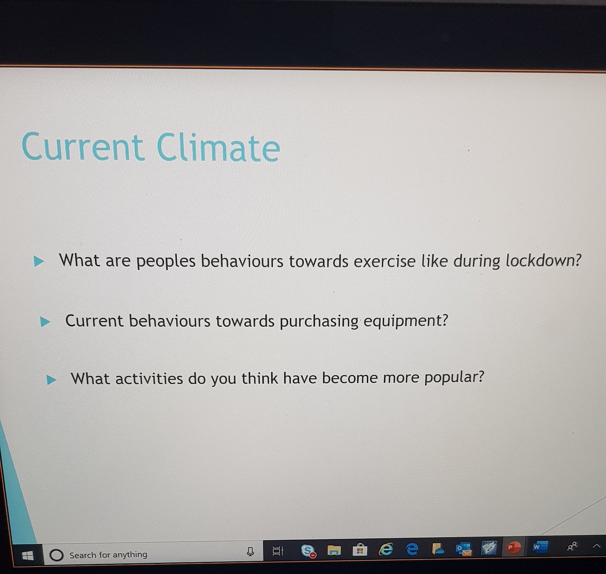 A discussion around behaviour changes during the current climate resulted in some great conversations 🚴‍♂️🚴‍♀️🏃‍♂️🏃‍♀️will you keep your lockdown routine when gyms/leisure centres reopen?