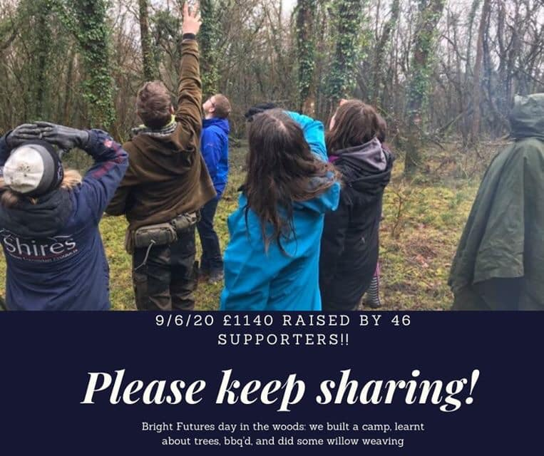 brightfuturesup's tweet photo. A day in the woods learning “wildfullness”. Although the weather could have been better, we all had such a good day and gained lots of new skills.

Please keep sharing.......

https://t.co/JAy0oHgvQO

#AvivaCommunityFundUK #StrongerCommunities https://t.co/XlyKZt5227