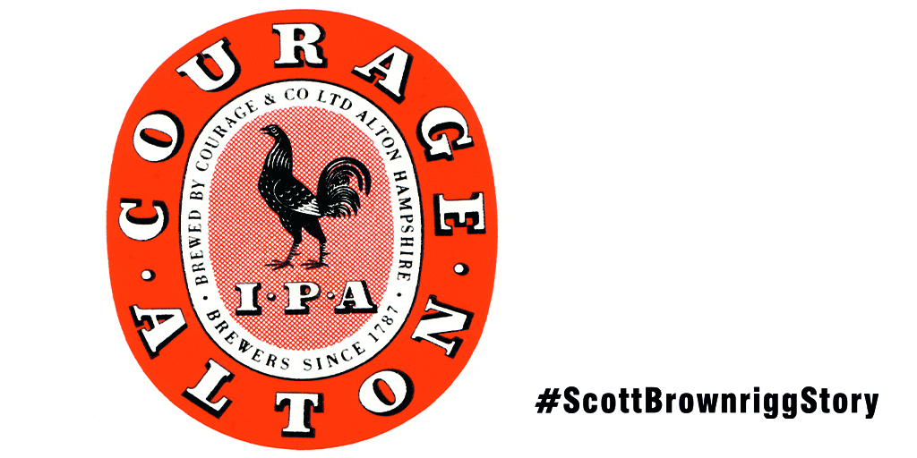 ScottBrownrigg's tweet image. We return to the #ScottBrownriggStory for something slightly different! 

Between 1949 and 1955 the #DesignResesarchUnit worked on the corporate identity for brewers Courage and Co. including the creation of the infamous golden cockerel logo and branding &amp;gt; scottbrownrigg.com/company/news/c…