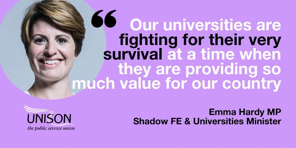 UNISONinHE's tweet photo. Great to have @UKLabour's @EmmaHardyMP backing @unisontheunion's #DontFailOurFuture campaign to #ProtectHE. 👏

Why does it matter right now? 
👉 https://t.co/Wjea2aUMel https://t.co/chmWcyY6i5