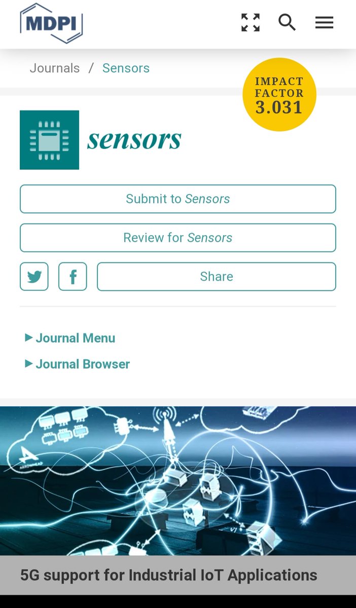 Journal front cover: our article on 5G support for Industrial IoT Applications