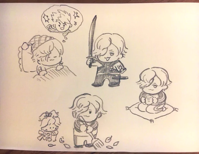 #図録を適当に開いたページの男士を描く

うぐいすまる🐥 