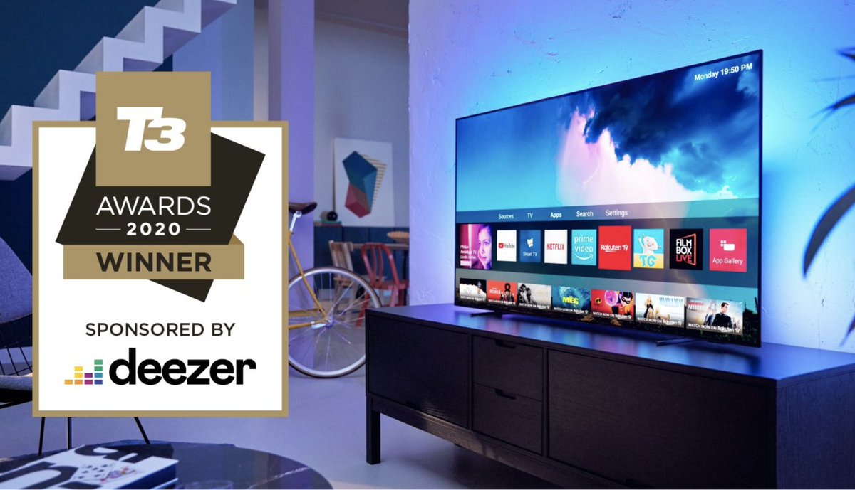 It's official! T3 Awards 2020 winner announced ...the Philips 55OLED754 TV is the BEST TV under £1,000!! Thank you!! @T3dotcom   

@TPVision #PhilipsTV #PhilipsOLED #OLED #OLED754
#EuropeanDesign #Ambilight #4K

t3.com/news/t3-awards…