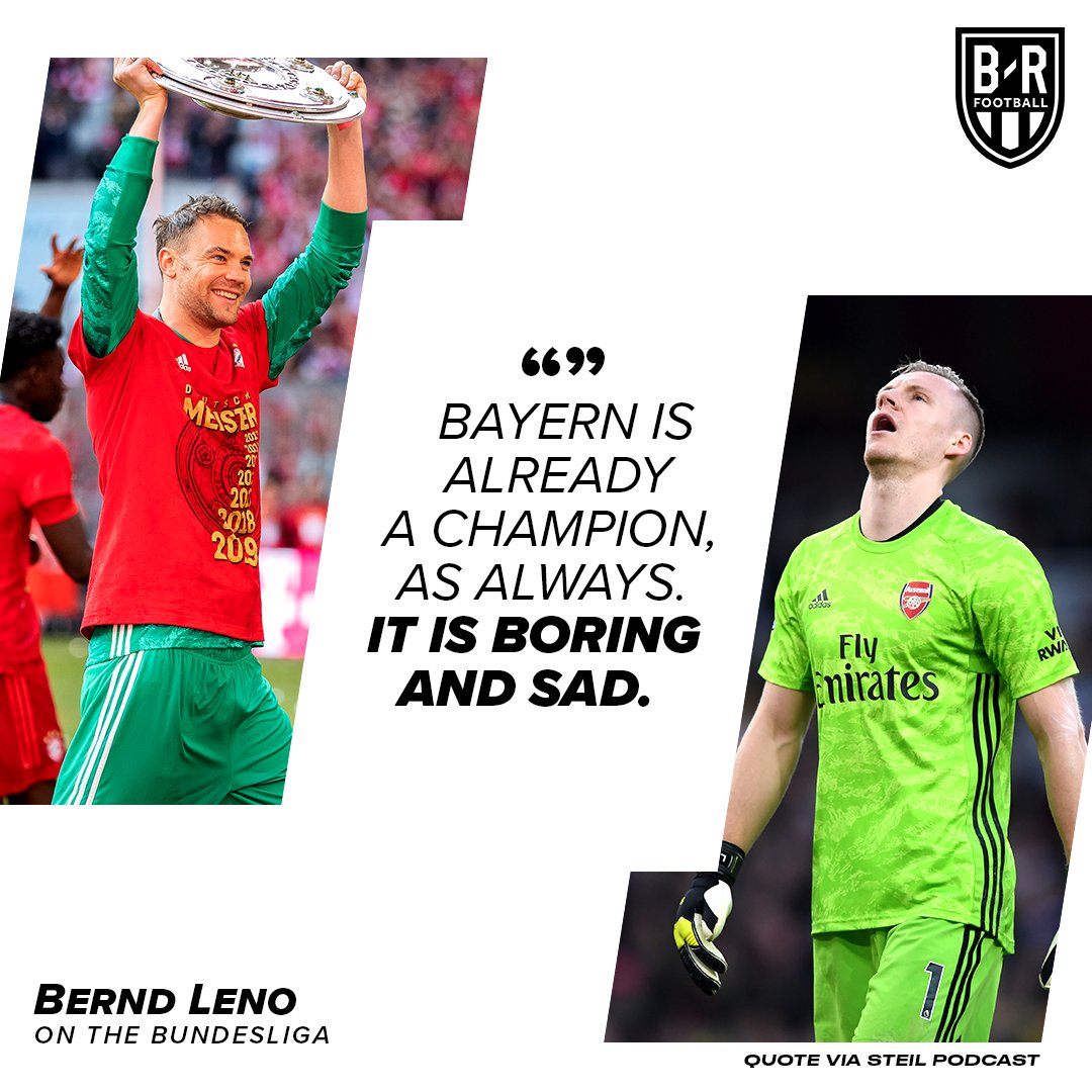 Bernd Leno on the Bundesliga 😬
