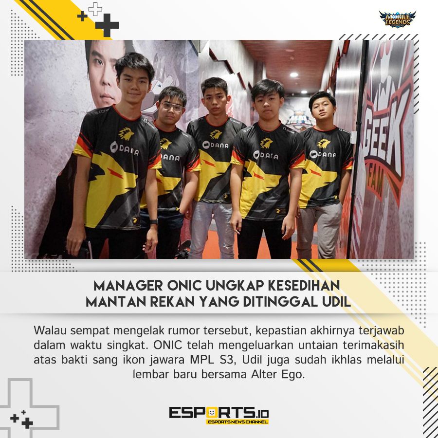 Esports_IDN's tweet photo. Keputusan Udil untuk pergi dari ONIC terjadi tak lama usai MPL S5. Udil yang kurang jatah tampil akibat kedatangan dua punggawa baru harus rela menepi bahkan berganti role demi mengakomodir kebutuhan tim.
https://t.co/6VdluVDXvB

#EsportsID #mlbb #onic #udil #jelitatiara #aeudil https://t.co/636XSK3ioy