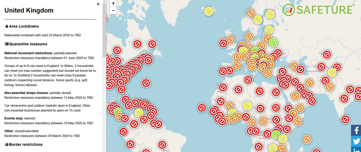 View Our Interactive Real -Time Map to Help You Start Planning Your Holiday or Business Trip createsend.com/t/j-048EF159D8…
 #businesstravel #flying #Quarantine