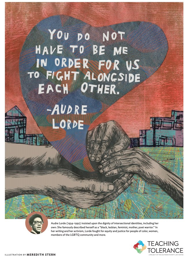 "You do not have to be me in order for us to fight alongside each other." — Audre Lorde
tolerance.org/magazine/sprin…