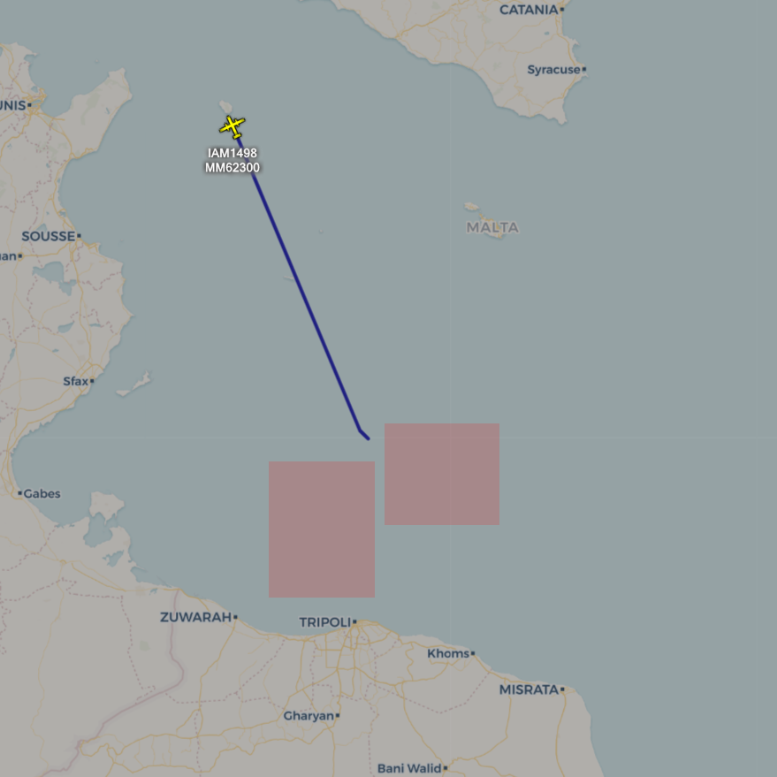 scandura's tweet photo. Today in area
🔢 thread
2020-06-09
1111z ⏱️ 13:11 CEST
🛩️ Italian Air Force 🇮🇹 Beech 350ER #MM62300 returning to Pantelleria AB after an ISR mission over Libyan SRR.
🔒without full traceroute 📉
#Libya #Libia 💣💥
#migrants #migranti https://t.co/OwjuQQcwP1