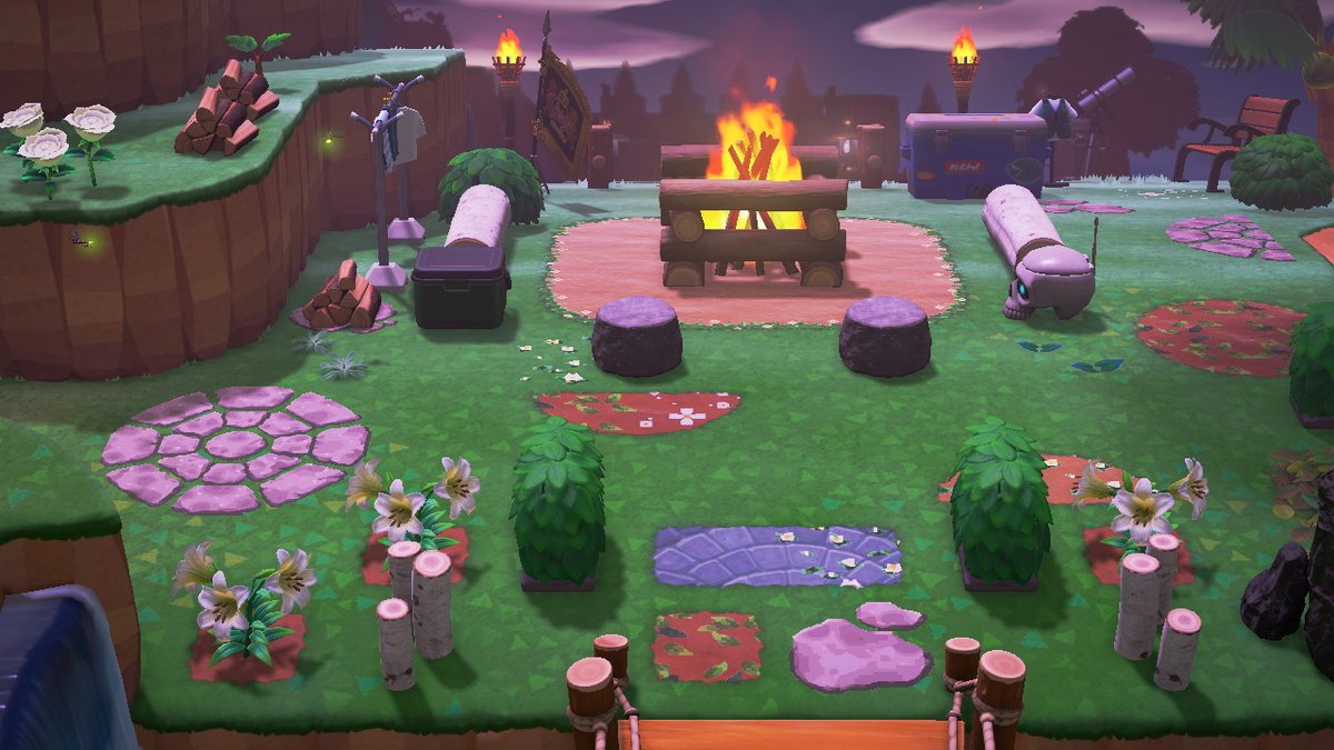 panmeecrossing's tweet photo. finished my campsite today uwu #acnh https://t.co/54vf1MSmLO