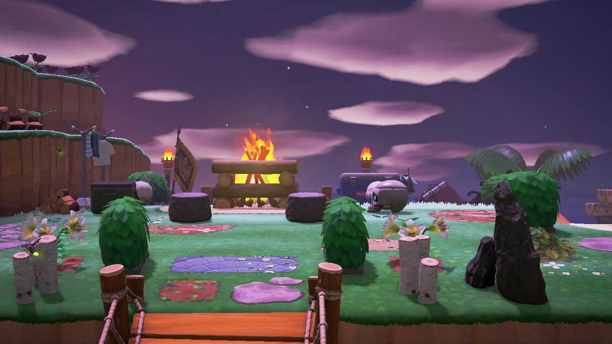 panmeecrossing's tweet photo. finished my campsite today uwu #acnh https://t.co/54vf1MSmLO