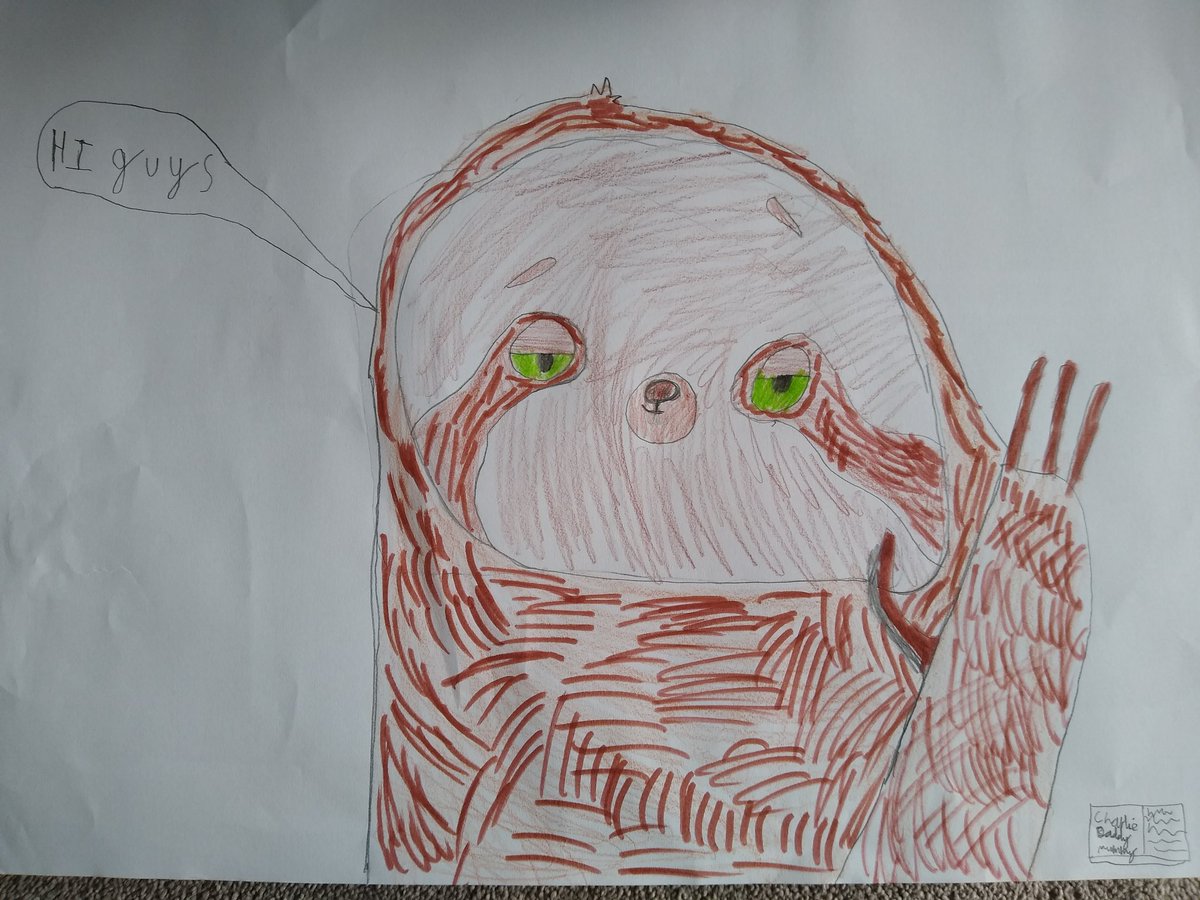 Caroline Smith Charlie S Tired Sloth Drawing We Are Loving Draw With Rob On Youtube Robbiddulph Drawwithrob