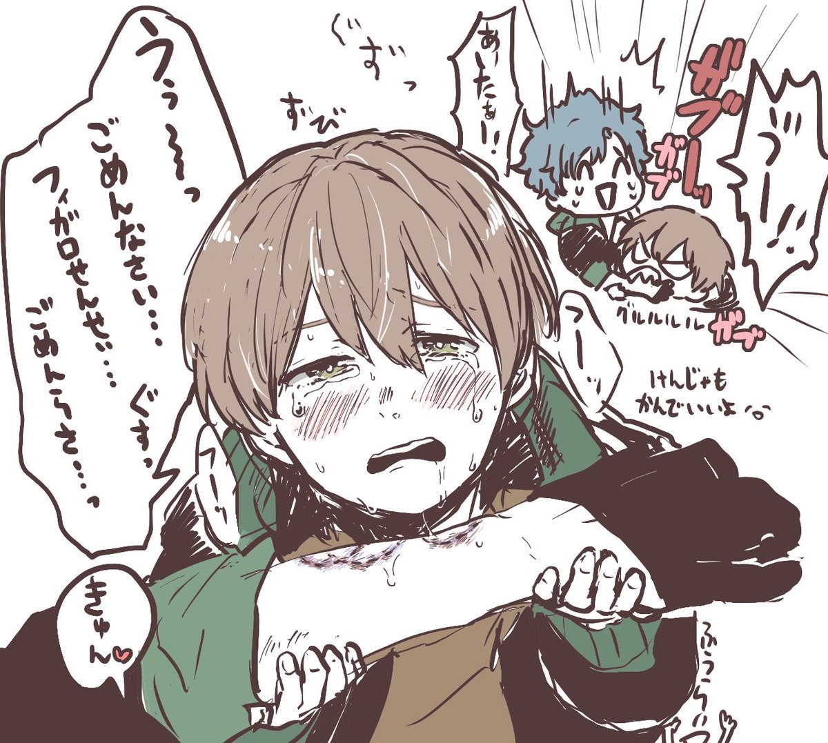 みっミチルくゅ…ハァァン
1枚目が初描きで2と3がわりと最近のミチルくゅ
 #このタグを見た人は推しの初描きと現在の絵を乗せる 