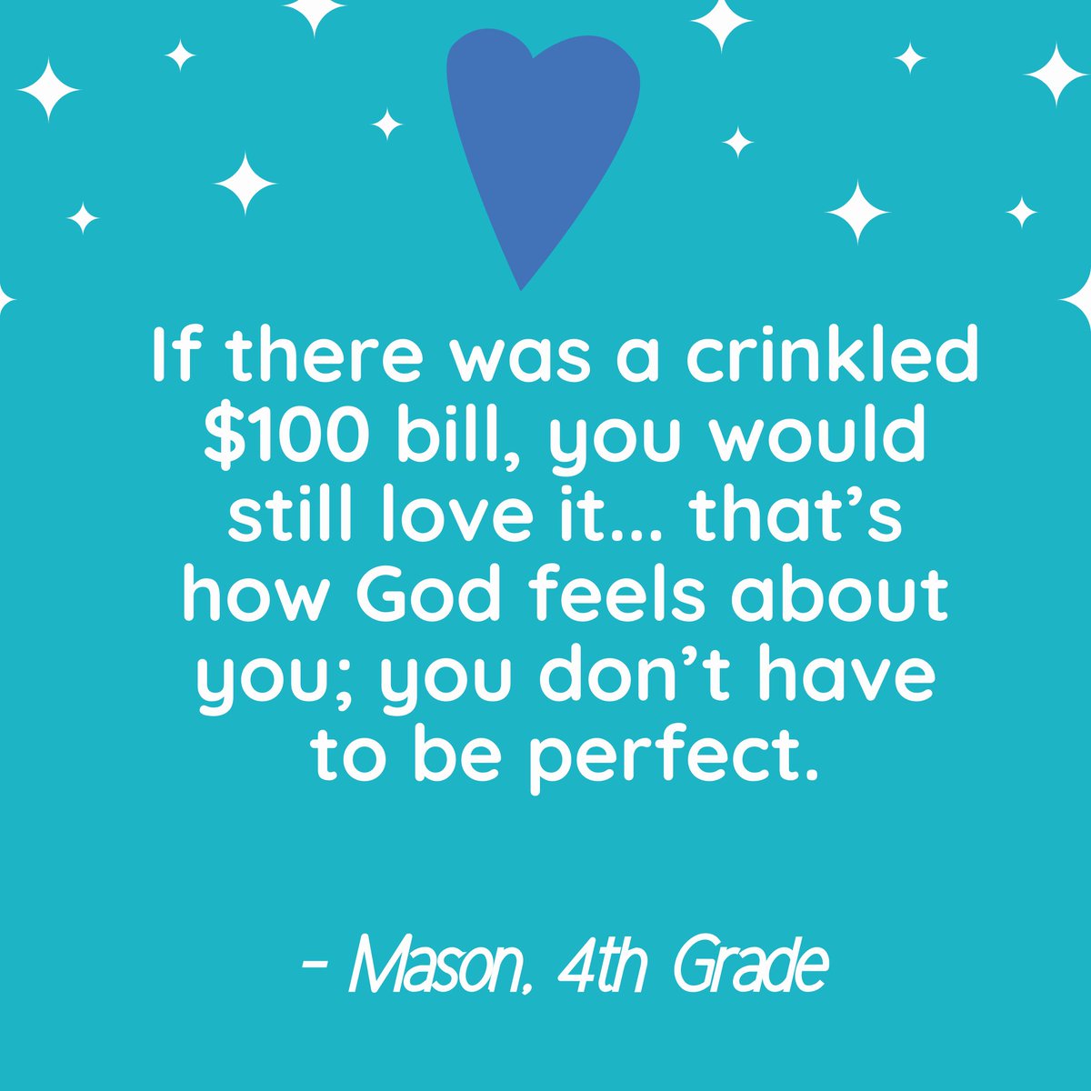 ASCSDE's tweet photo. Our quote of the day comes from our very own Mason, 4th grade! #ascsde, #allsaintsstrong, #allsaintsde, #allsaints https://t.co/lceeg7oiG2