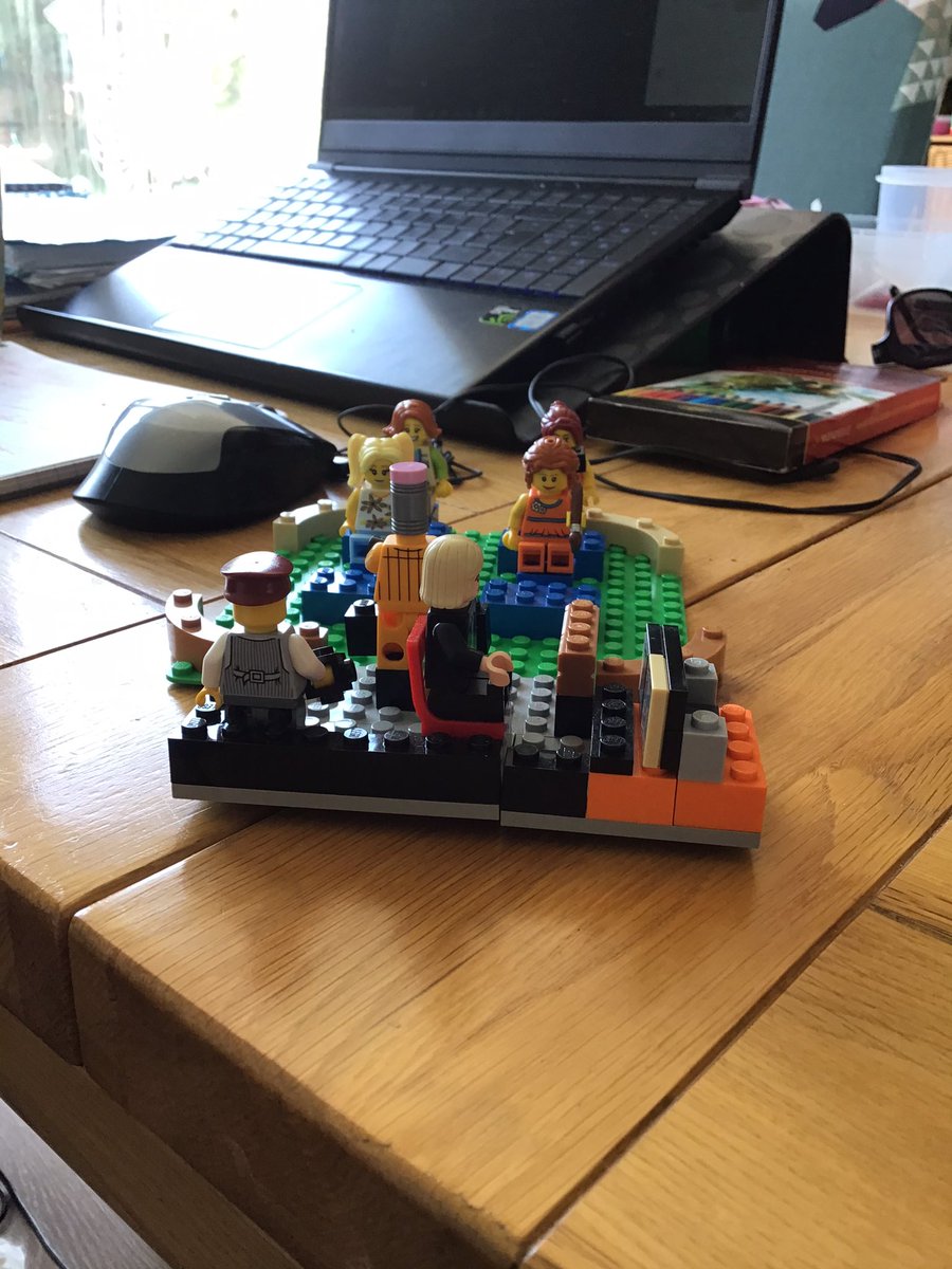 THSch_Art's tweet photo. Missing my classroom and students so much my son made me a Lego one. #THsch #THRemotelearning #THArt https://t.co/5h21JXNXUa
