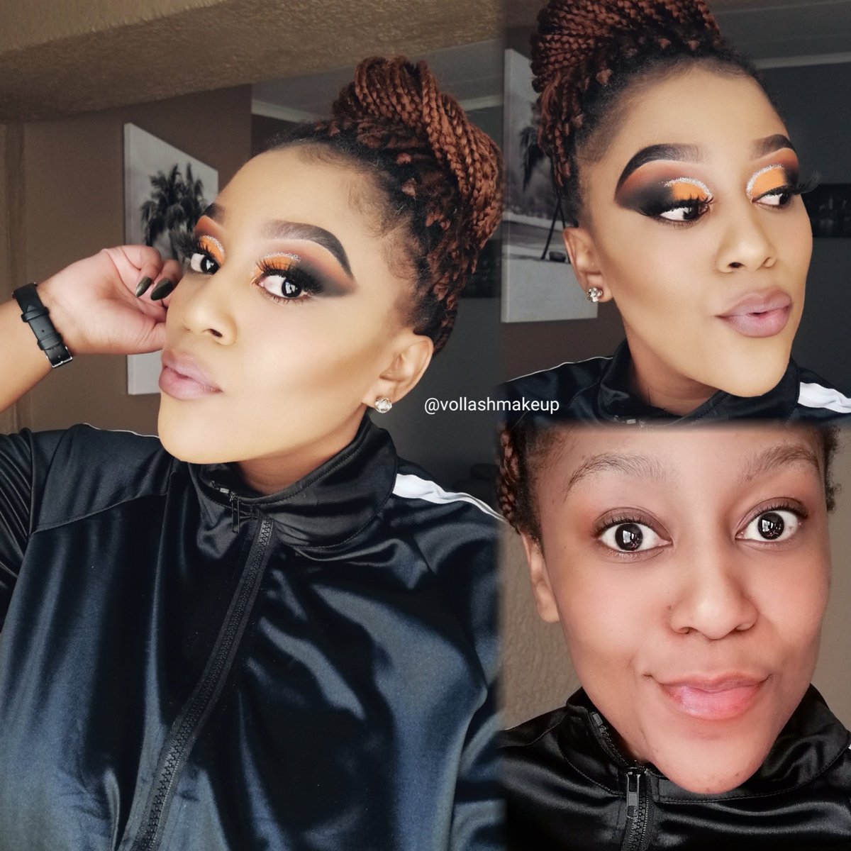 VollashA's tweet photo. Face beat on steroids, for all my #makeuplovers
Foundation @ #kryolan
Eyeshadow @ #signature #mophie
Eyelashes @ #vollashmakeup
Ombre lips @ #mac
Banna powder @ #benye https://t.co/yZohWdxn2T