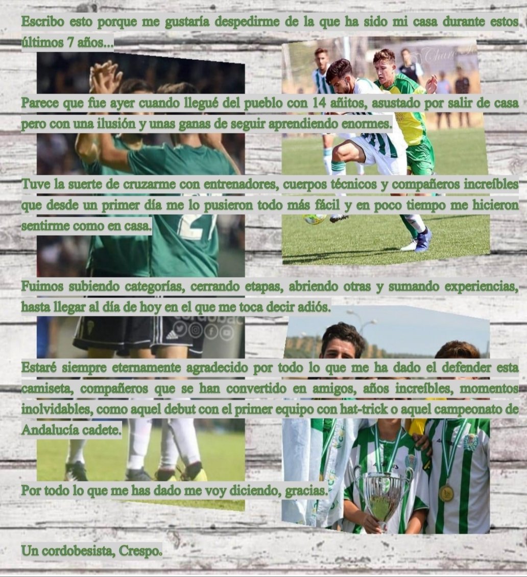 AJCrespo's tweet photo. 👋💚... @CordobaCF_ofi https://t.co/Sam6GVrXfn