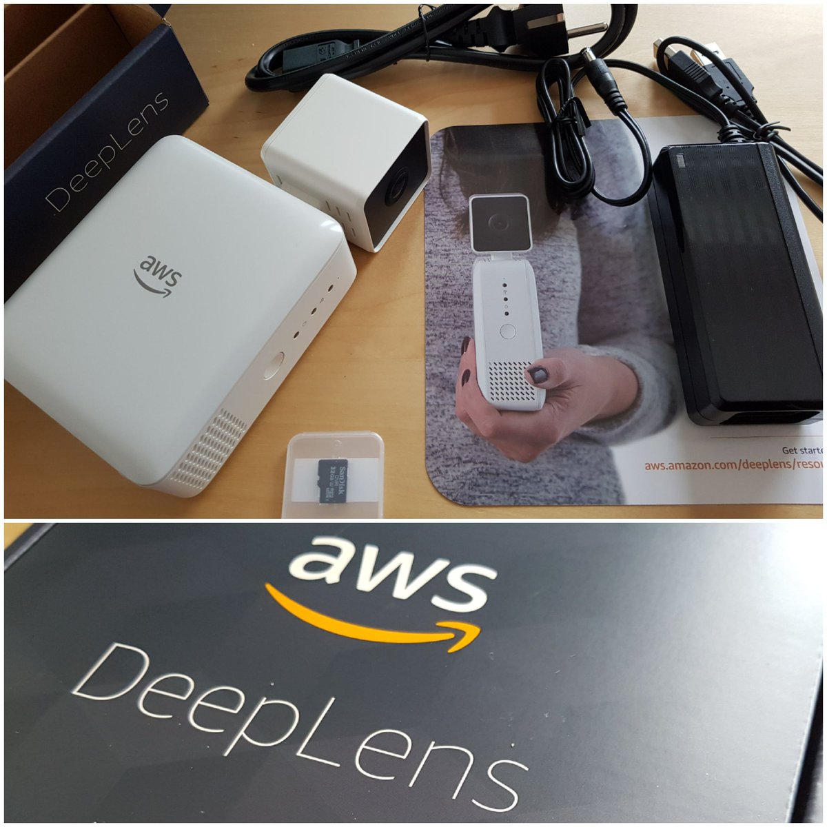 Gerade kam das Zubehör für das nächste  #StayAtHome  #AiAtHome  Projekt "Die KI gesteuerte Katzenklappe" #AWS  #DeepLens  (heise.de/amp/meldung/Ma…)
