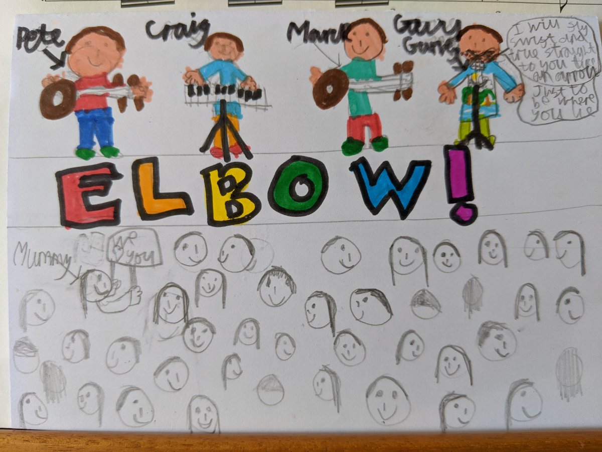 MonkeyThreadsPL's tweet image. My birthday card 💚 #elbow @elbowrooms @CraigLPotter @Guy_Garvey @peteelbow @ThePlumedores