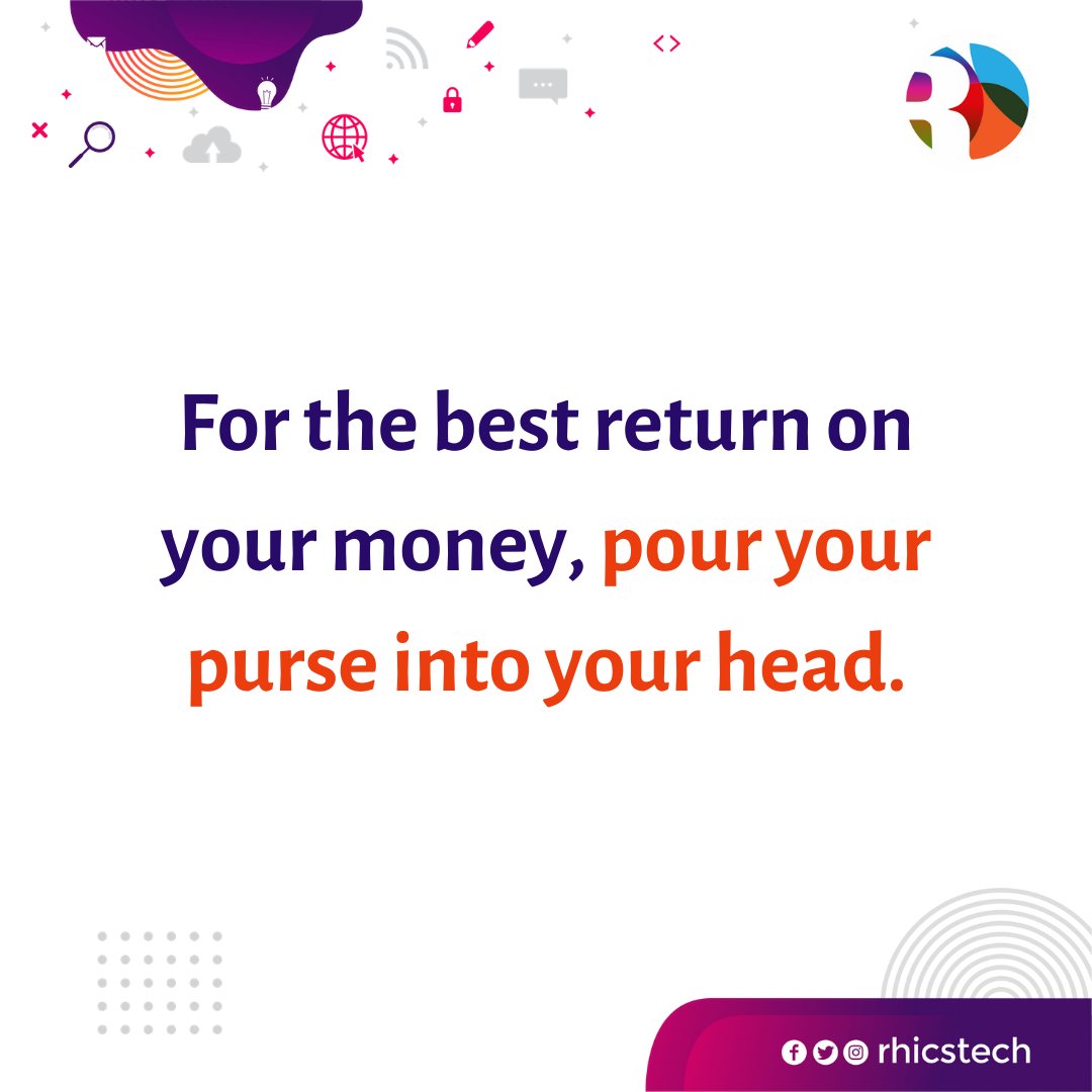 RhicsTech's tweet photo. An investment in knowledge always pays the highest return.
Keep Learning!
#tuesdayvibes #Onlyatrhics #digitalbranding #digitaltrinidad #trainingprogram #training #tuesday #learning #skills #digitalstrategyforbusiness #digitalstrategyforbusiness #digitalmarketing #empathyday https://t.co/pnWvZZhYlE