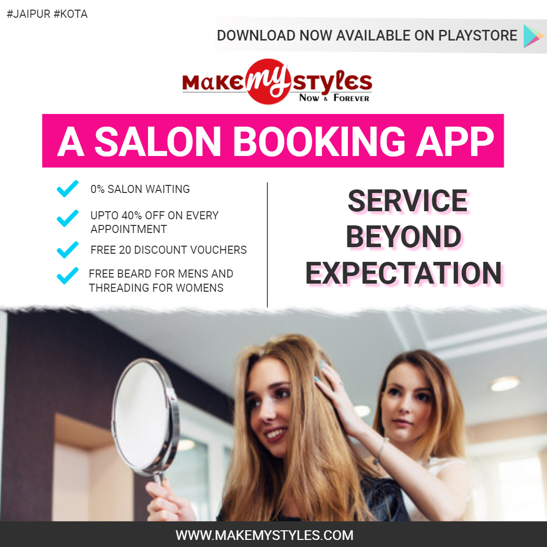makemystyles's tweet photo. MakeMyStyles, bringing salon services that won't dig holes in your pockets.
https://t.co/LIx0rNU0sz
The offers are not just one, two, or three but the offers are many!
#kota
#jaipur
#Bangalore
#makemystyles
#mms
#Corona #LOCKDOWN
#coronavirusindia
#COVID19 #salon #indianstartups https://t.co/vzcNBurJRK