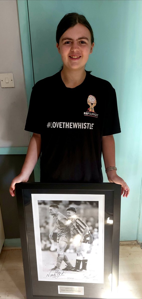 tjacksonpfc's tweet photo. Thank you to @FindMyKit and @refsupportuk for running the competition to win this it arrived today #lovethewhistle #findmykit #girlsthatref https://t.co/XJzrdW9u1t