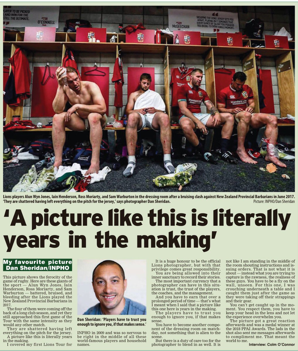 PressPhoto_IRL's tweet photo. A picture years in the making... Dan Sheridan of Inpho is interviewed by Colm O’Connor n today’s Irish Examiner #CapturingHistory https://t.co/O3GPaA3VsP