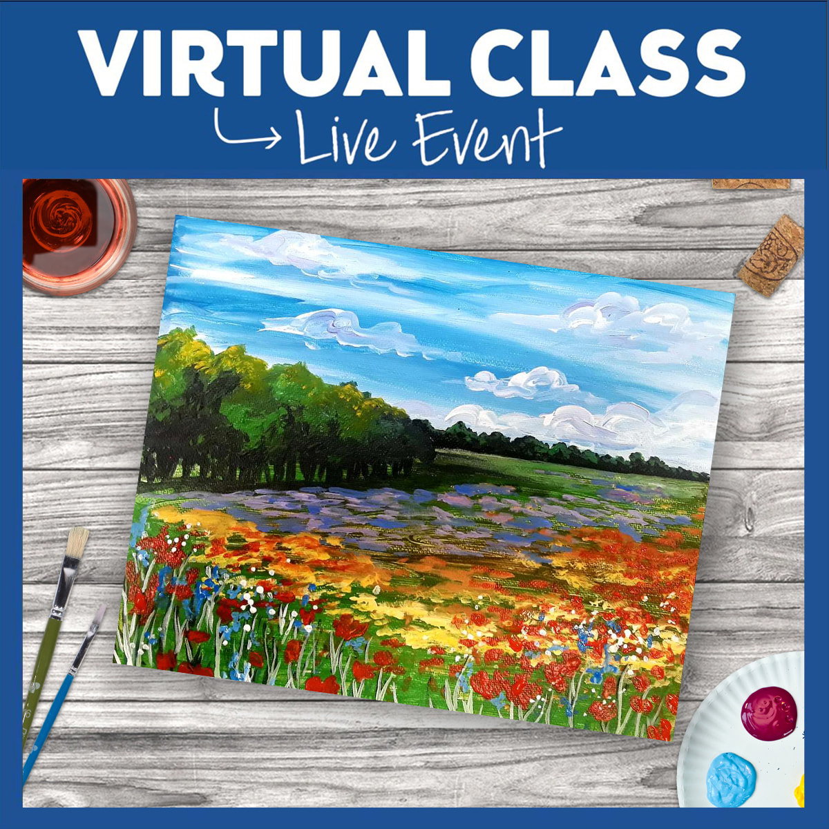 PinotsApex's tweet image. There is still time to join us virtually for Field of Flowers - Wed, Jun 10, 8 PM at Apex. Sign up now and pick up your take-home kit Wednesday from 3-5.  pinotspalette.com/apex/event/457…