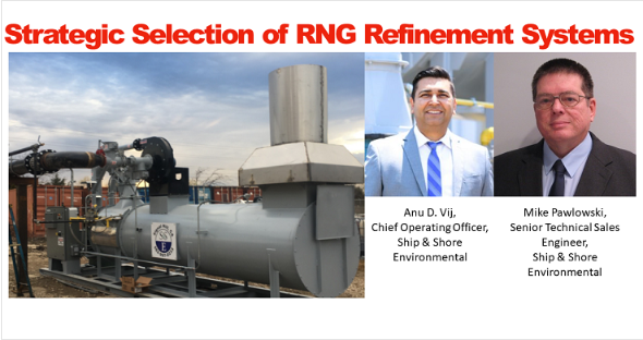 ShipnShoreEnv's tweet image. Thank you @bdigest &amp;amp; Helena Tavares Kennedy for the publication of  “Strategic Selection of RNG Refinement Systems,” authored by Ship &amp;amp; Shore Environmental&apos;s Anu D. Vij and Mike Pawlowski! #BiofuelsDigest #RNG #SSE #RenewableEnergy #NaturalGas
biofuelsdigest.com/bdigest/2020/0…
