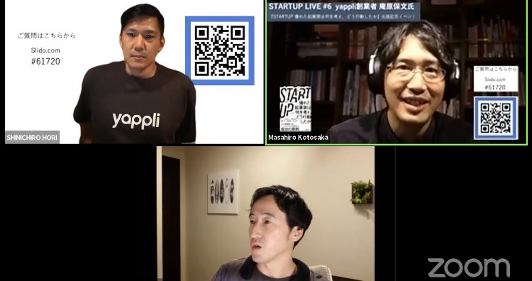 yasuhisasuzuta's tweet image. はじまりました！

STARTUP LIVE 第6回は、ヤプリ代表の庵原保文（ @ihaemon ）さん！

#STARTUP本 #STARTUPLIVE

m.youtube.com/watch?feature=…