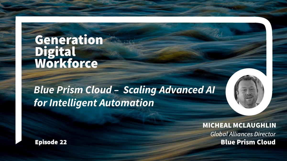 blue_prism's tweet photo. Hear Michael McLaughlin discuss how Blue Prism Cloud ☁️ integrates advanced AI to support new ways to manage the #DigitalWorkforce: https://t.co/EGVkTneU4b #ConnectedRPA #RPA https://t.co/yNHUftVJnz