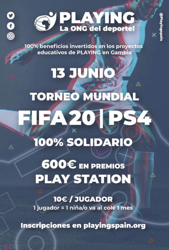 AlvaroMartinCo's tweet photo. Buenas @IbaiLlanos ¿nos echas un cable difundiendo este pedazo de torneo solidario? Nuestra primera experiencia desde @playingspain con E-sports y queremos petarlo. #NGO #Gambia https://t.co/yKRIO9t5xB