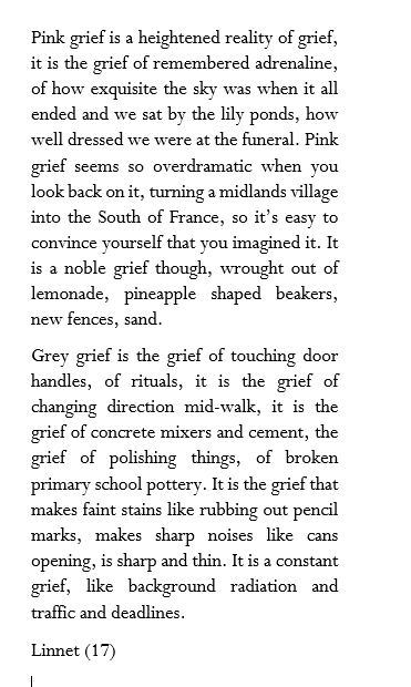 KateClanchy1's tweet photo. For #empathyday2020 we wrote about spectrums of feelings, inspired by Mary Ruefle, (thread). Here are 2 shades of Linnet's grief. What colours are yours? https://t.co/us3ZkVMAjR