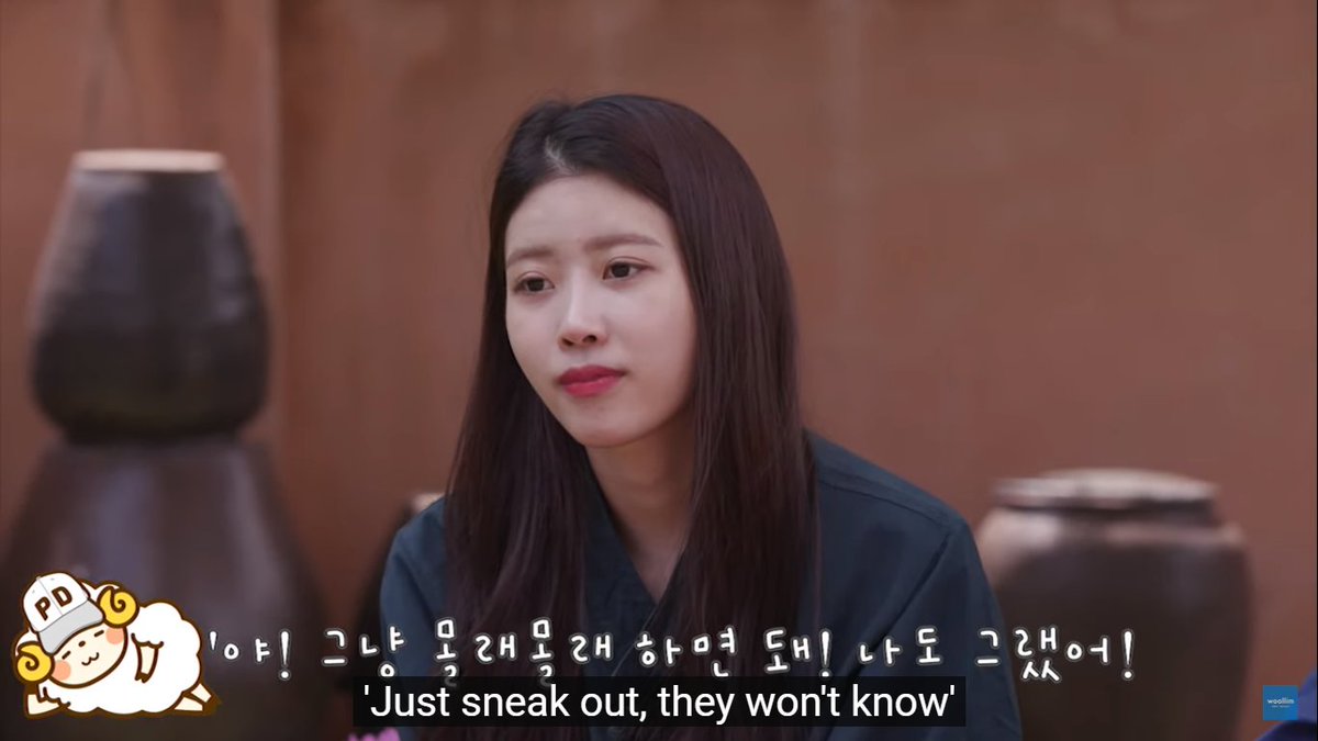yejoo the rule breakers  the pd was listening the whole time and heard what these two said 