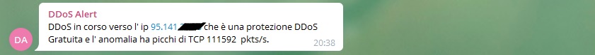 Get Alerts on your telegram chat group when you receive a #DDoS . Only with SeFlow SeGuard DDoS Mitigation System. Integration is only 2 minutes away manage.seflow.it/index.php?/kno…