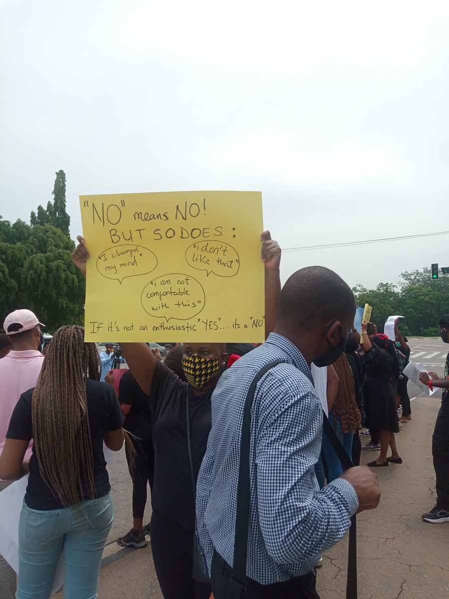 meltdpinkbutter's tweet image. at the WOMEN AGAINST RAPE NIGERIA protest in Abuja today... #StopRapingWomen #nomeansno #justiceforjennifer #JusticeForBarakat #justiceforazeezat #JusticeForUwa