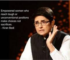 Happy Birthday to the pride of India. 
Dr. Kiran bedi mam,The first women Indian IPS officer 