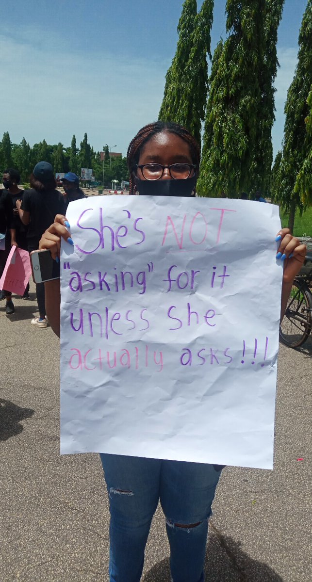 meltdpinkbutter's tweet image. at the WOMEN AGAINST RAPE NIGERIA protest in Abuja today... #StopRapingWomen #nomeansno #justiceforjennifer #JusticeForBarakat #justiceforazeezat #JusticeForUwa